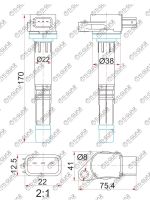 Катушка зажигания TG-30520-RRA-007* Ti·GUAR