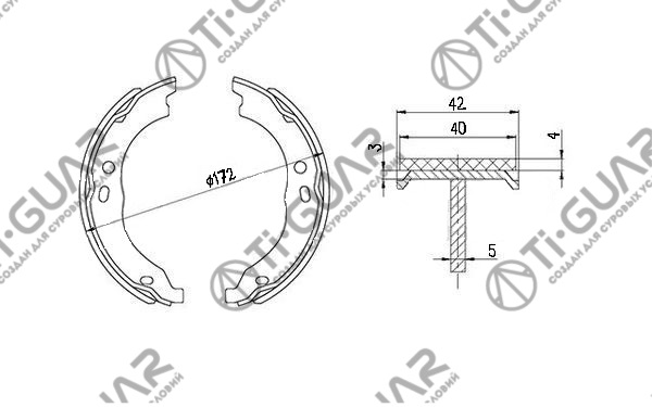 Тормозные колодки TG-0681/FN0681* Ti·GUAR Тормозные колодки TG-0681/FN0681* Ti·GUAR